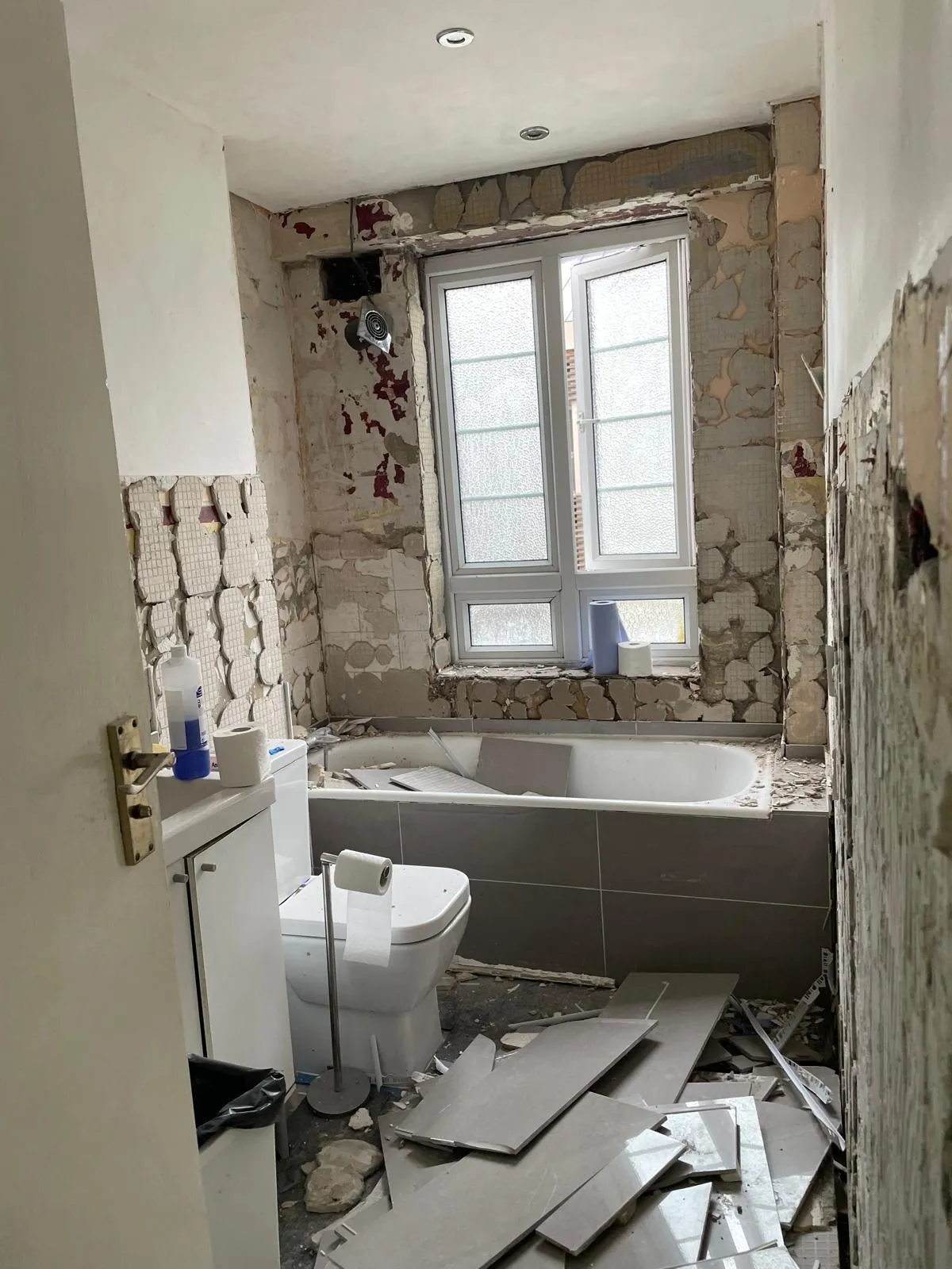 Bathroom, before the work