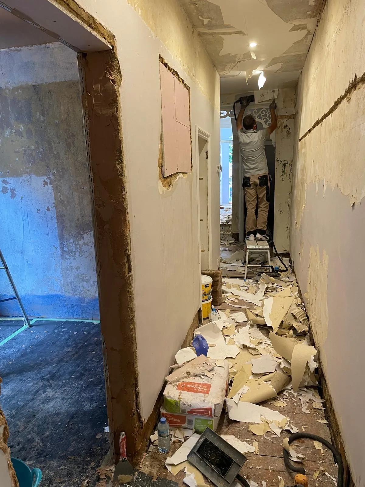 Hallway, before the work