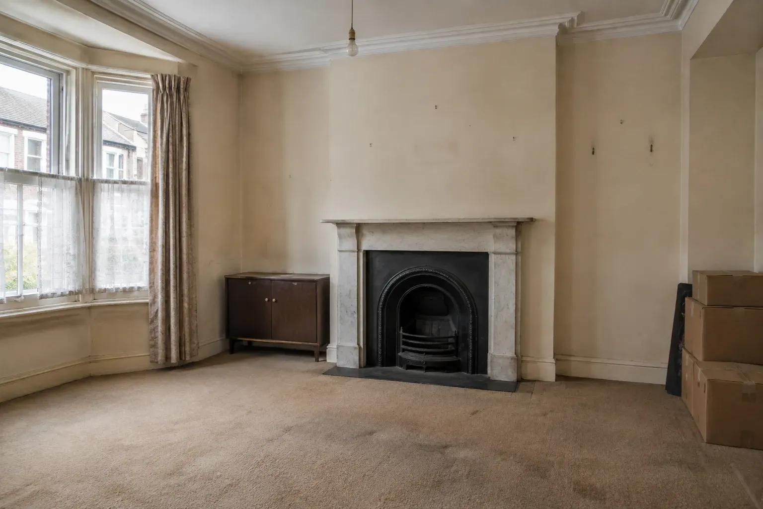Living room, before staging